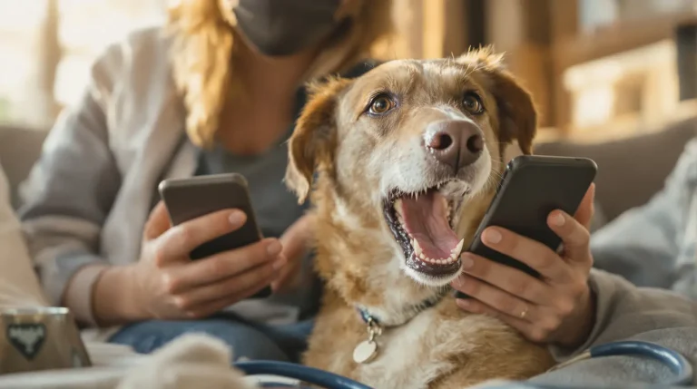 mon chien tousse comme s'il avait un truc coincé