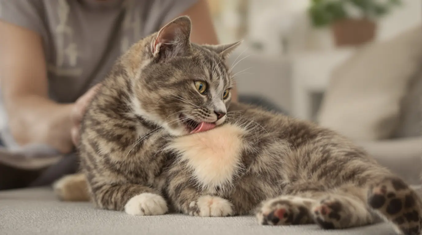 Chat qui se lèche beaucoup : quand s'inquiéter et agir chat qui se lèche beaucoup