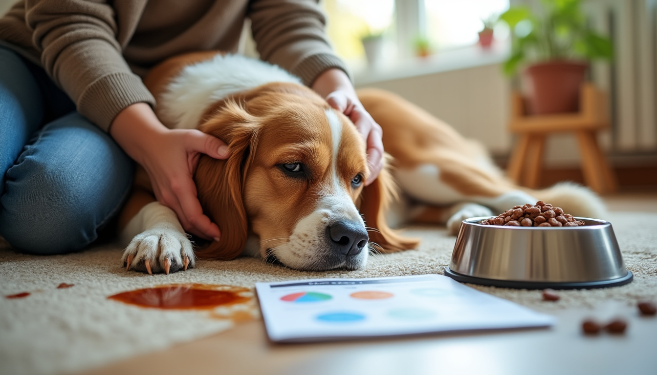 Mon chien vomit sa nourriture non digérée : causes et solutions à connaître découvrez les principales causes du vomissement de nourriture non digérée chez votre chien et les solutions efficaces pour l'aider à retrouver son bien-être.