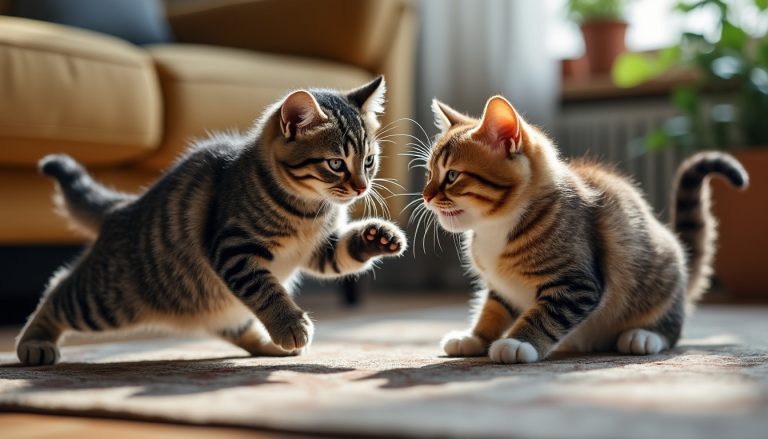 Pourquoi mon chat attaque-t-il mon autre chat sans raison apparente ? découvrez les raisons possibles pour lesquelles votre chat attaque soudainement votre autre chat et apprenez à gérer ce comportement pour préserver la paix entre vos félins.